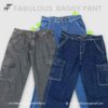 Mens Cargo Denim Jeans