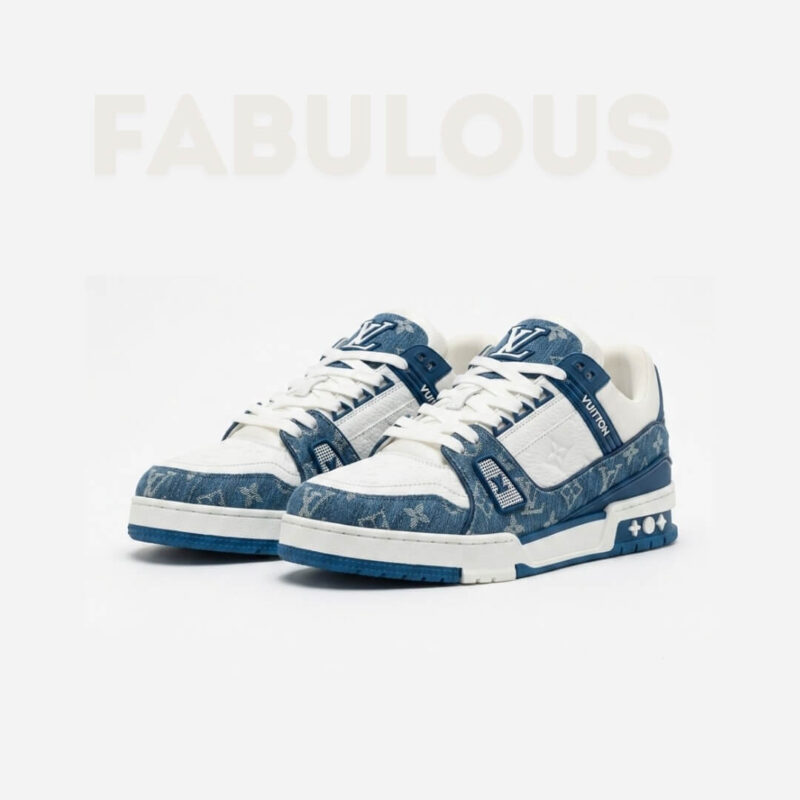Louis Vuitton Shoes Blue Monogram Denim