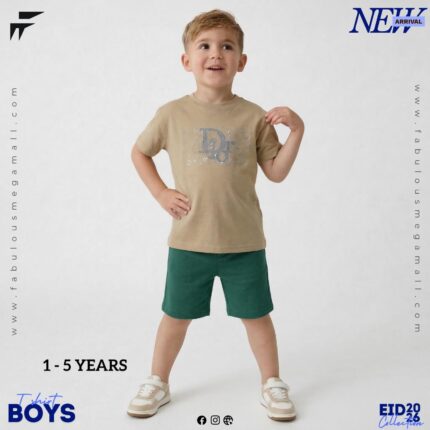 Boys Casual Dior Printed T-Shirt
