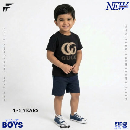 Boys Casual Gucci Printed T-Shirt