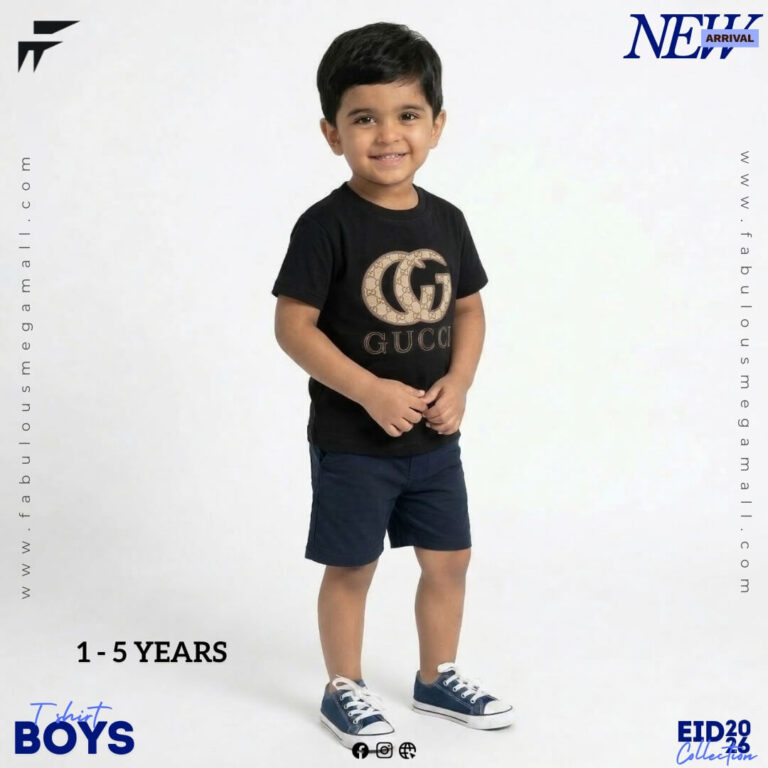 Boys Casual Gucci Printed T-Shirt