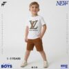 Boys Casual LV Printed T-Shirt