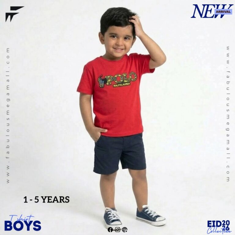 Boys Casual Polo Printed T-Shirt