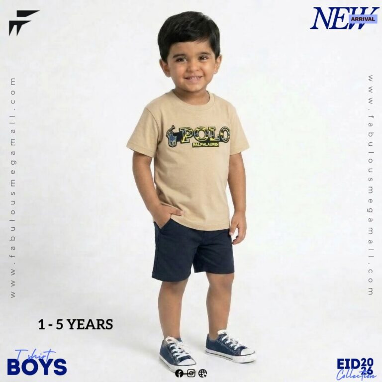 Boys Casual Polo Printed T-Shirt