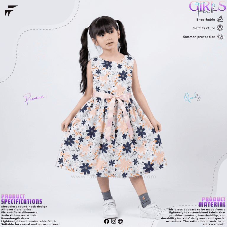 Girls Premium Floral Frock