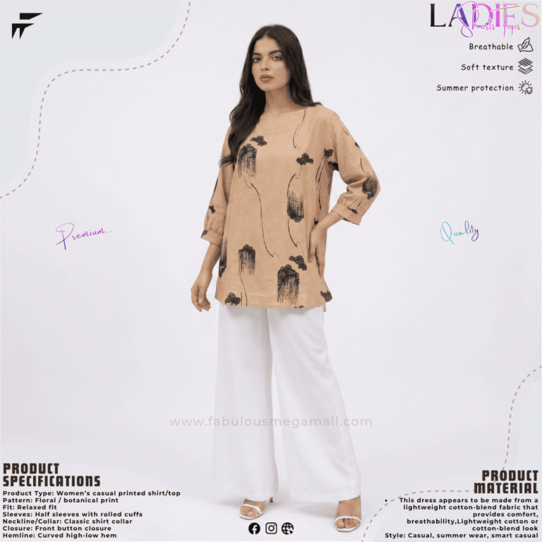 Ladies Casual Printed Short Top