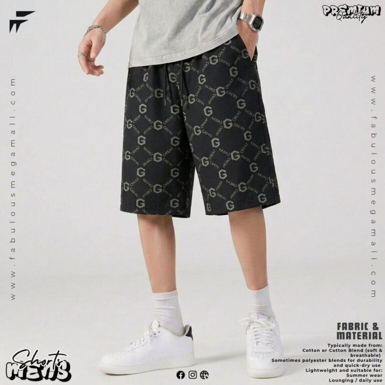 Mens Premium Casual Printed Shorts
