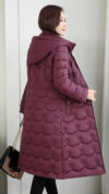Womens Long Quilted Puffer Coat