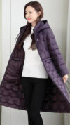 Womens Long Quilted Puffer Coat