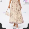 Ladies Printed Pleated Skirt