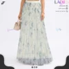Ladies Printed Pleated Skirt