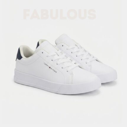 Tommy Hilfiger Mens White Sneakers