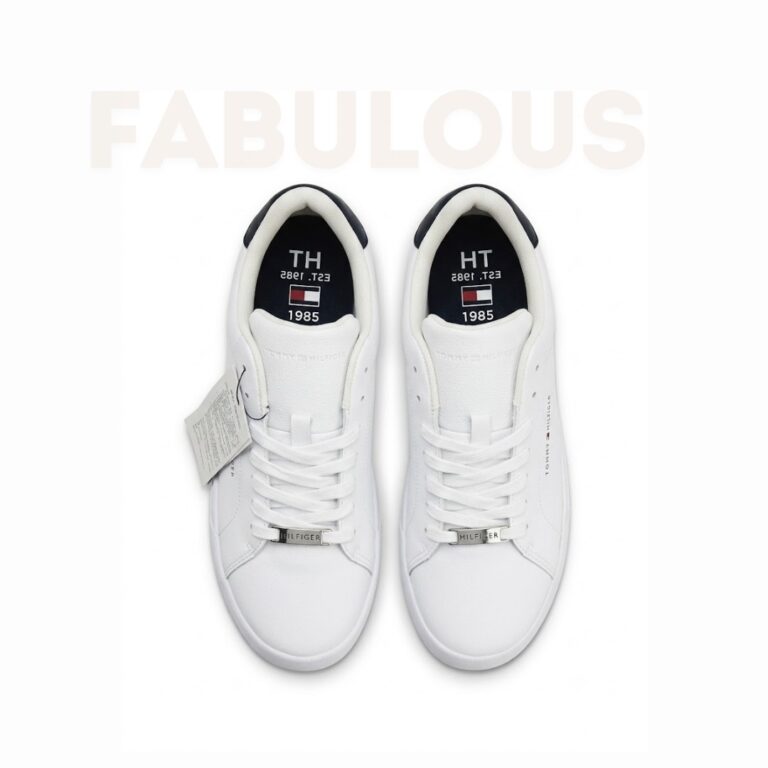 Tommy Hilfiger Mens White Sneakers
