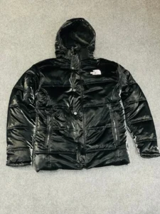 North Face Glossy Puffer Jacket