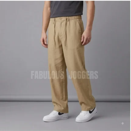 Mens Relaxed Fit Drawstring Joggers