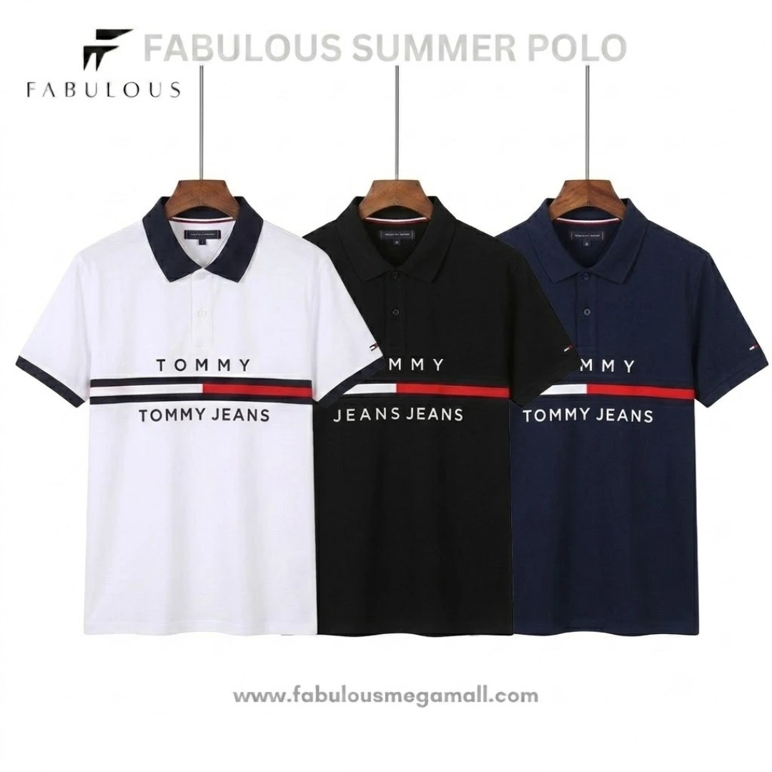 Tommy Signature Polo T-Shirt (1) Tommy Signature Polo T-Shirt